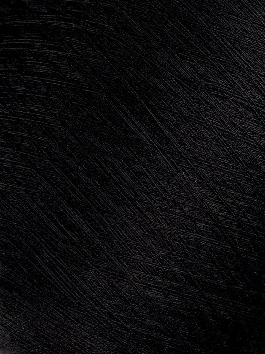 Botto Giuseppe Superzen 2/80 – Fil en mérinos et soie col. Noir